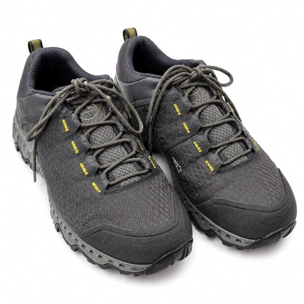 LA SPORTIVA Spire GTX Gore-Tex Surrounding Hiking Shoe Men Sz 8 Black Neon Green